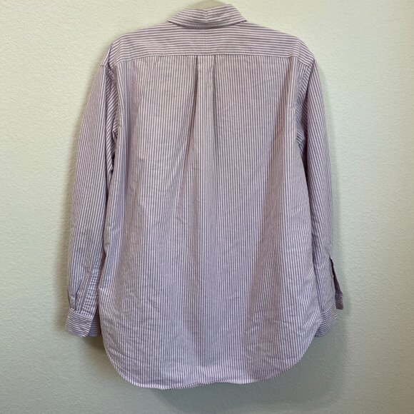Ralph Lauren Classic Fit Purple White Stripe Button Down Shirt 16 1/2 - Picture 6 of 6